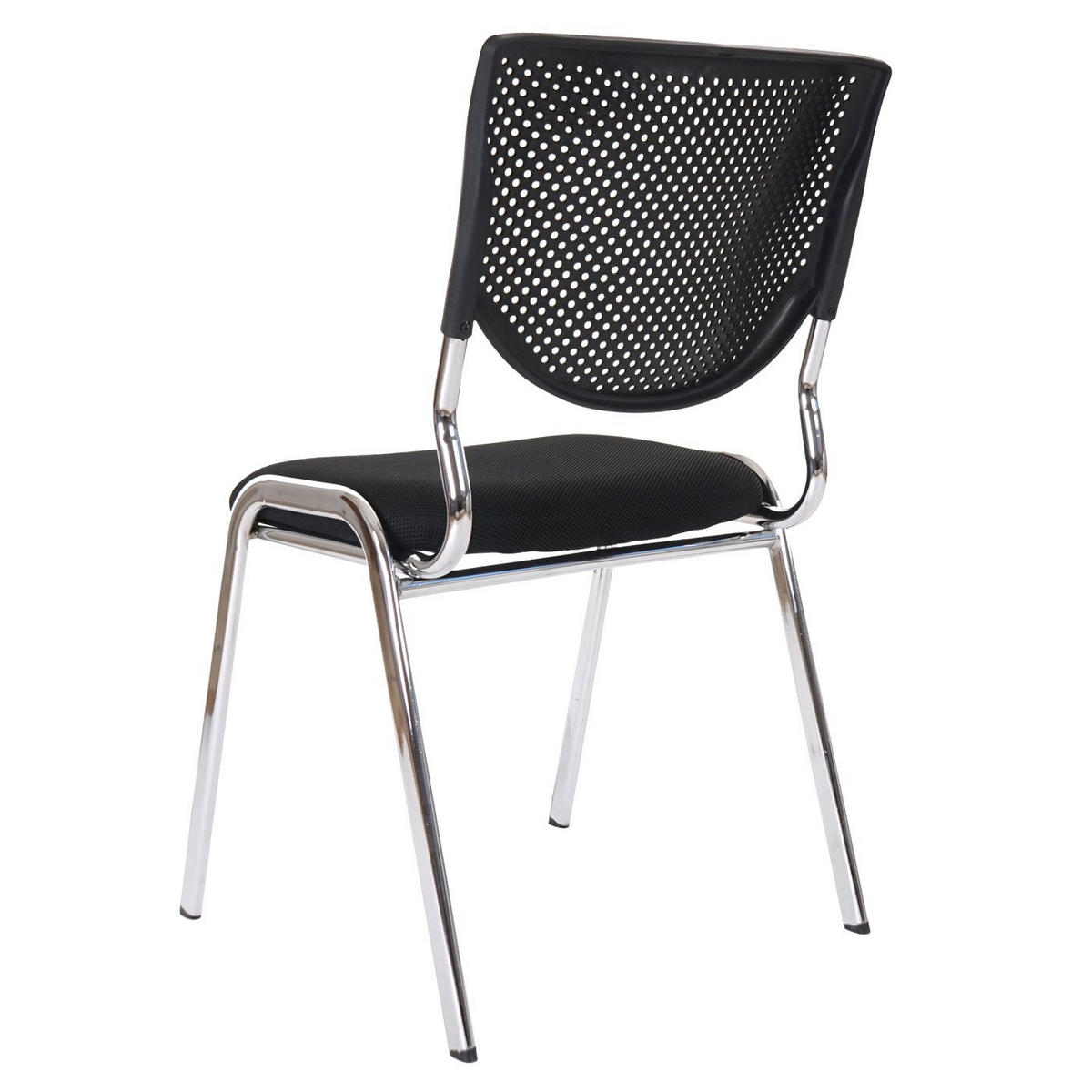 BESUCHERSTUHL Schwarz 2er-Set - Schwarz, Textil (49/83/58cm) - MCW