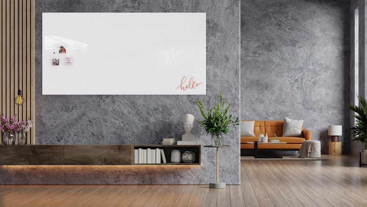 GLASBOARD - Premium SUPERWHITE Perlweiß 200x100cm - Weiß, Glas (200/100/0.8cm) - ALLboards
