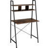 SCHREIBTISCH Exeter,85,5 x 46,5 x 140 cm,Industrial Holz dunkel, rustikal - Rostfarben, Holzwerkstoff (85.5/46.5/140cm) - tectake