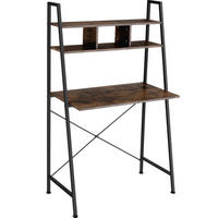 SCHREIBTISCH Exeter,85,5 x 46,5 x 140 cm,Industrial Holz dunkel, rustikal - Rostfarben, Holzwerkstoff (85.5/46.5/140cm) - tectake