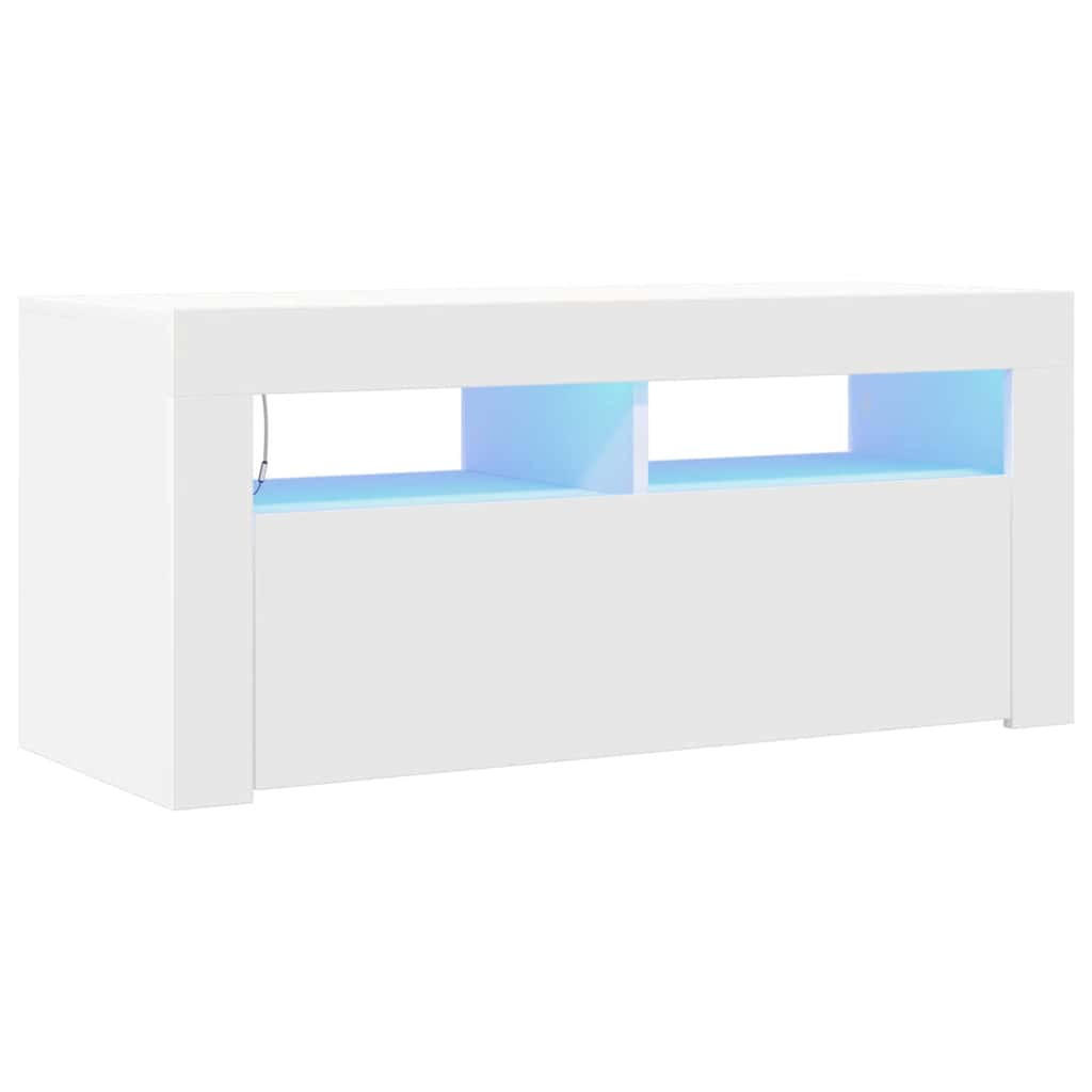 vidaXL Tv-Schrank Weiß 90x40x35 cm