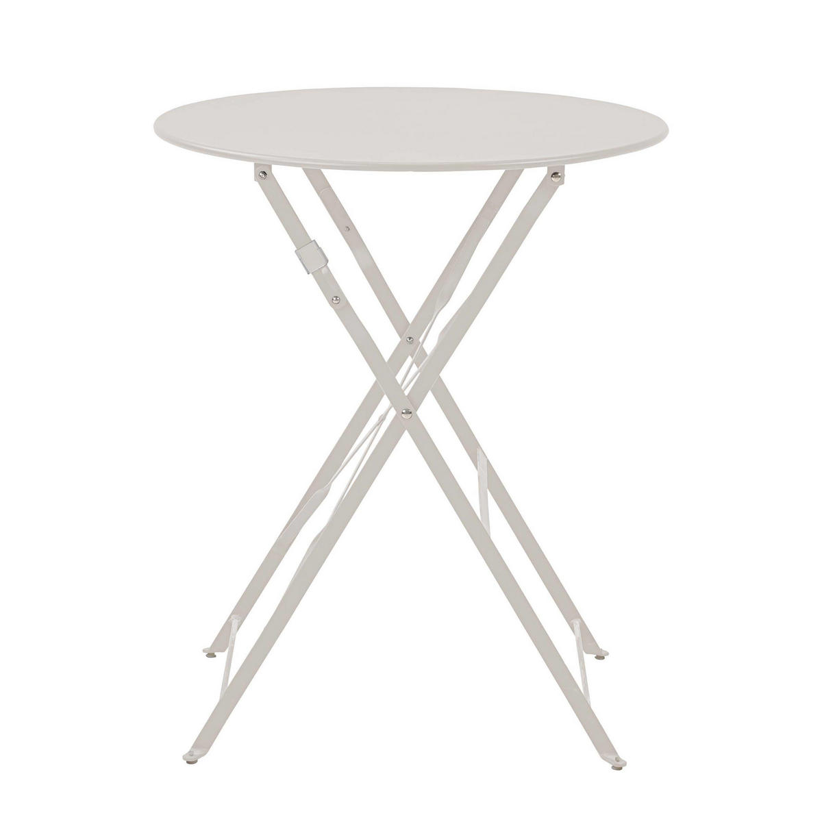 GARTENTISCH klappbar, Beige - Beige, Metall (60/60/72cm) - Oviala