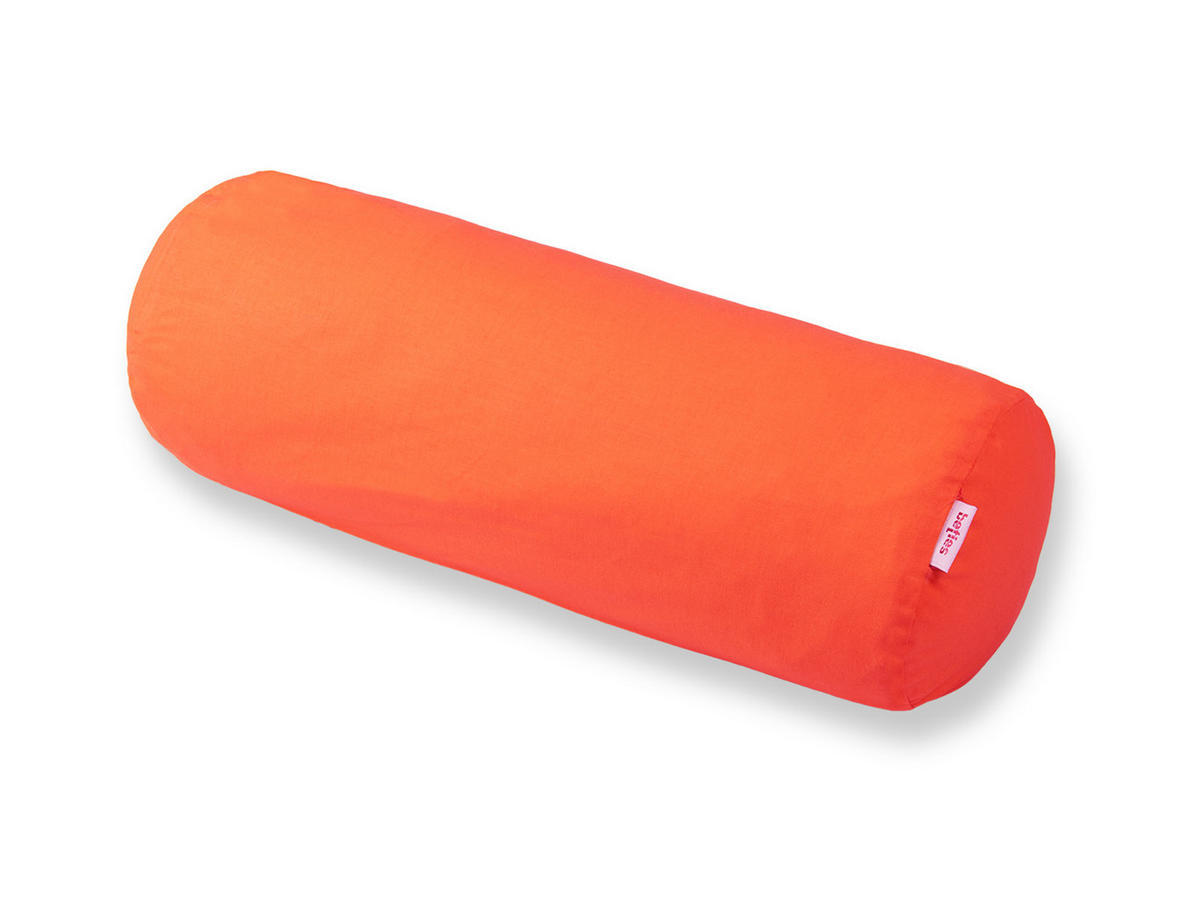 NACKENROLLENBEZUG Basic 100% Baumwolle orange 40/15 cm - Orange, Textil (15/40cm) - beties Heimtextil