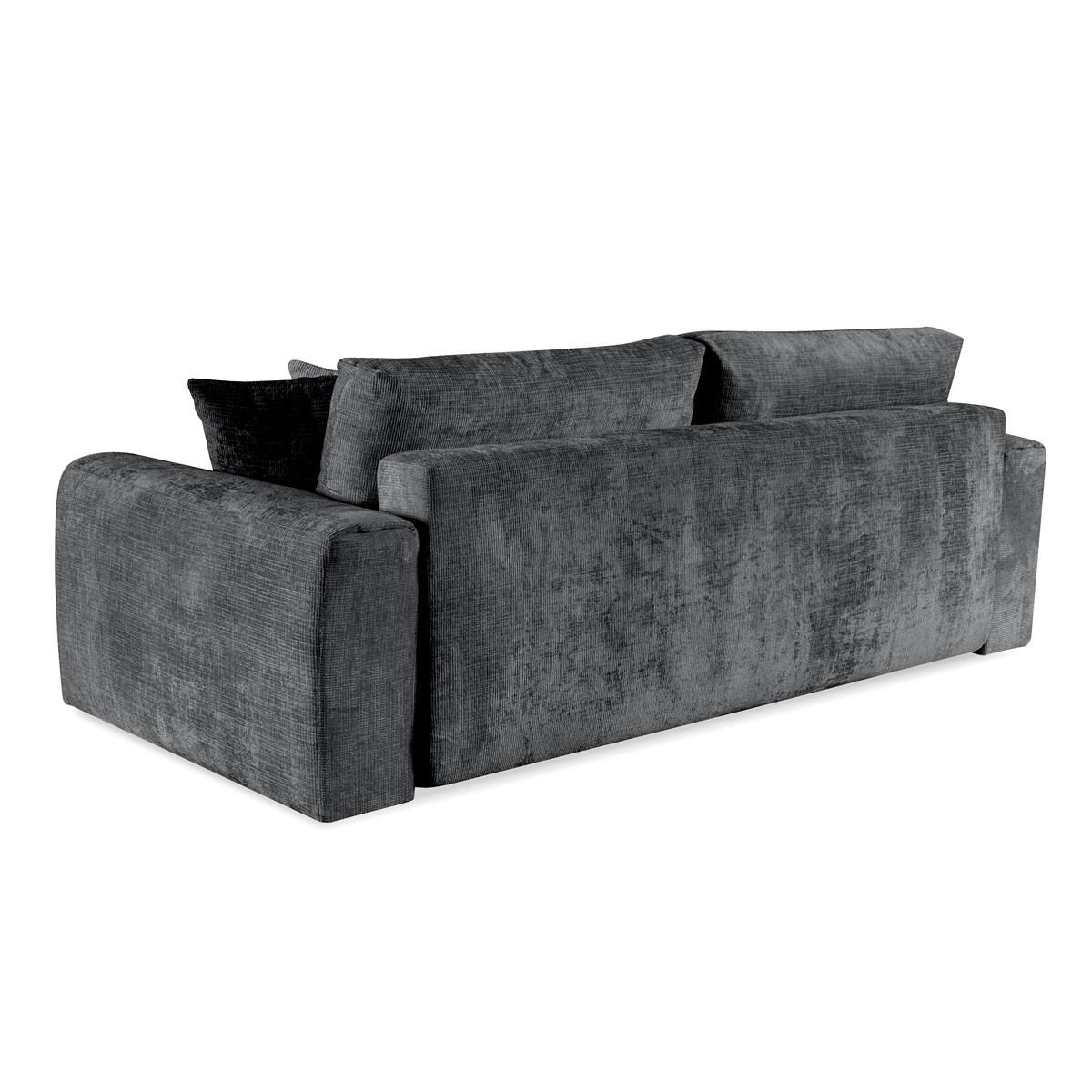 SOFA Alcamo Graphit, Schlafsofa - Graphitfarben, Holzwerkstoff/Textil (250/93/118cm) - Bettso