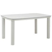 GARTENTISCH, Beige - Beige, Metall (150/90/75cm) - Oviala