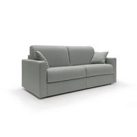 SCHLAFSOFA Chris - Grau, Textil (206/90/96cm) - Divani.store
