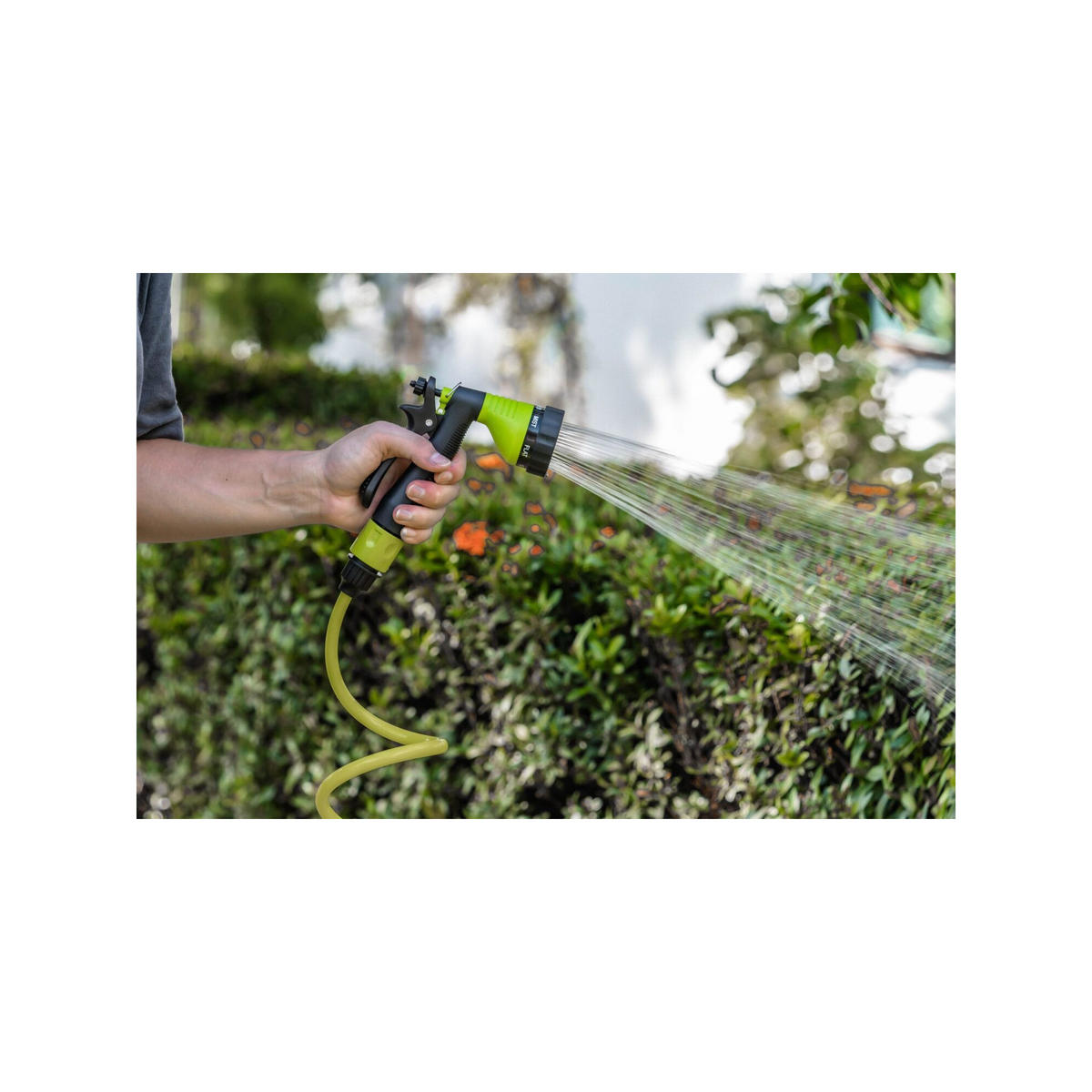 GARTENSCHLAUCH flexible - Suan - Komplettset mit Zubehör - Länge: 7,5m - Grün, Kunststoff (750cm) - SUAN