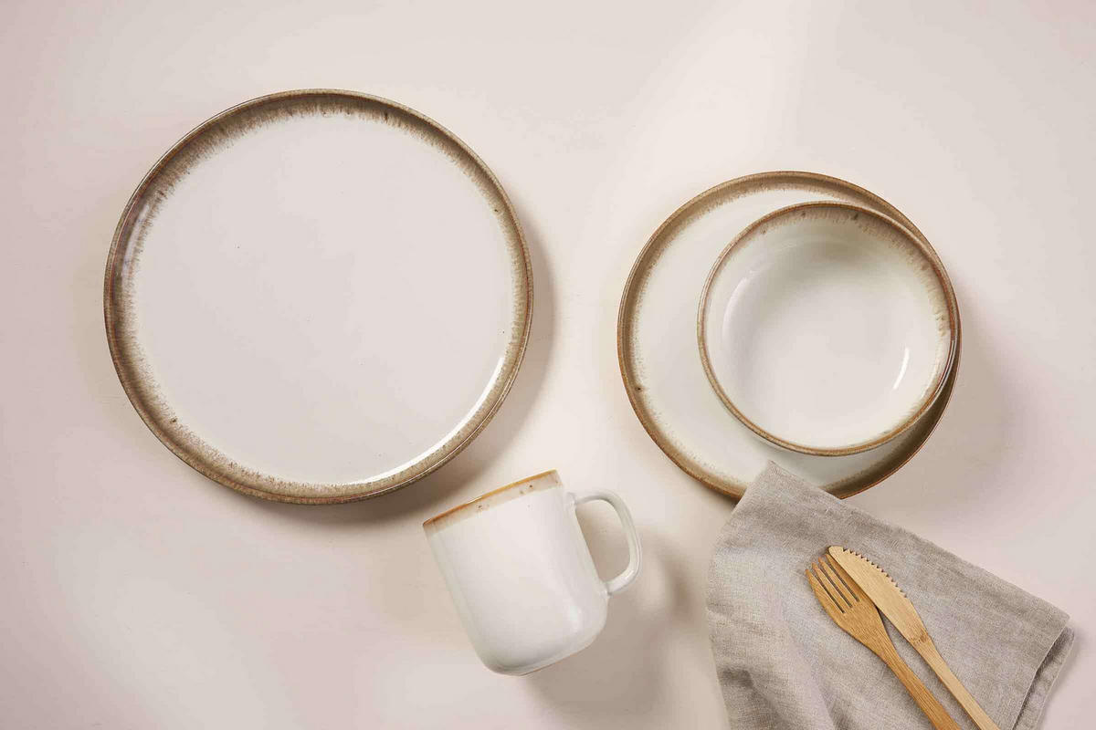 DESSERTTELLER Malaga Creme ø 22 cm 6er Set - Creme, Keramik (22cm) - Ritzenhoff Breker