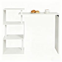 BARTISCH DE-37230 mit 3 großen Regalen Weiß - Weiß, Holzwerkstoff (97.5/38/100cm) - ComfortXL