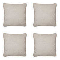 DEKORATIONSKISSEN Panama - Beige - 45/45/10 cm - 4er-Set - Beige, Textil (45/45cm) - Madison