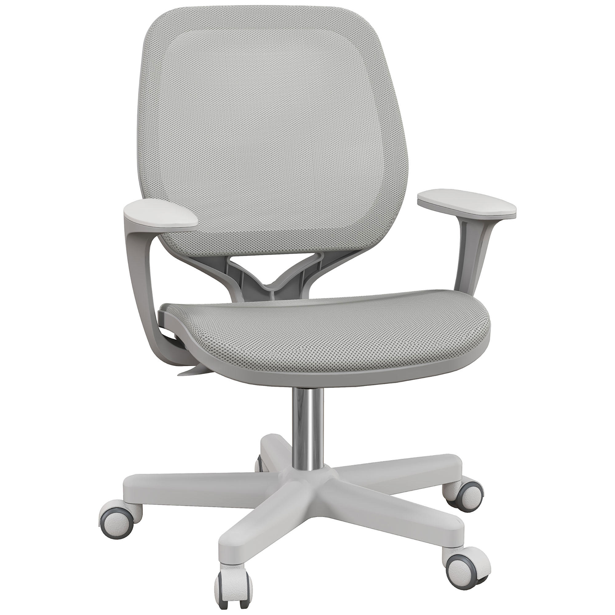 BÜROSTUHL Grau Polyester, Kunststoff 55xx48x94.5 xm - Grau, Kunststoff (48/94.5/55cm) - DESIGN IN