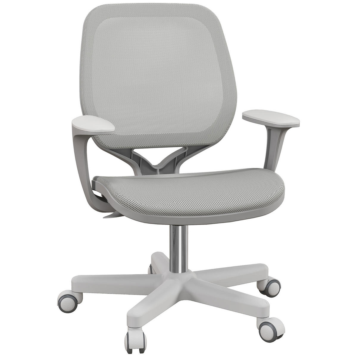 BÜROSTUHL DE-05179 Ergonomisch, Drehfunktion & höhenverstellbar Grau - Grau, Kunststoff (48/94.5/55cm) - ComfortXL