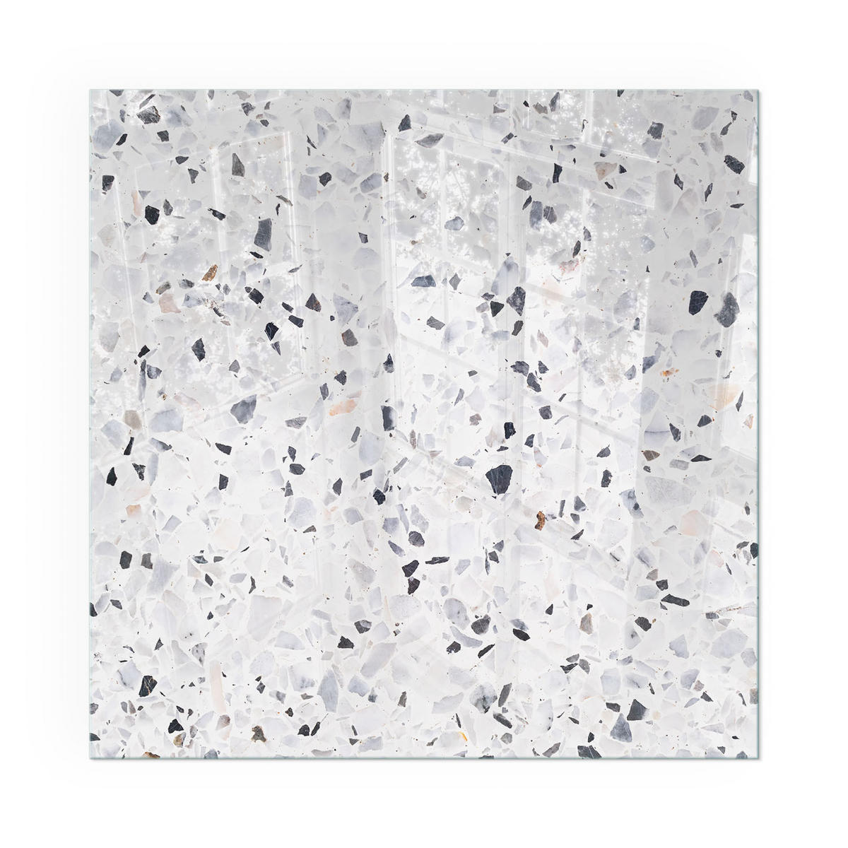 GLASPLATTE für Kamin 60x60 cm - Weiß, Glas (60/60/0.4cm) - TULUP