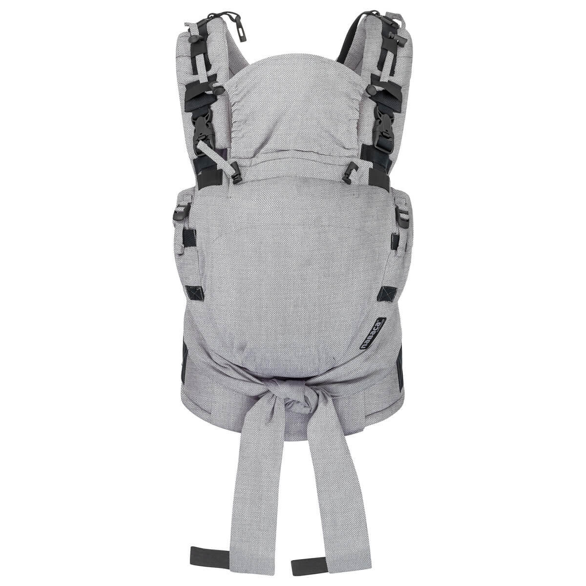 Hoppediz Babytrage Grau 26.5x7.2x38.5 cm