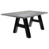 ESSZIMMERTISCH Elia 8 200 x 100 x 75 Esstisch Schwarzstahl/Beton - Grau, Holz (200/100/75cm) - 58aufmkessel