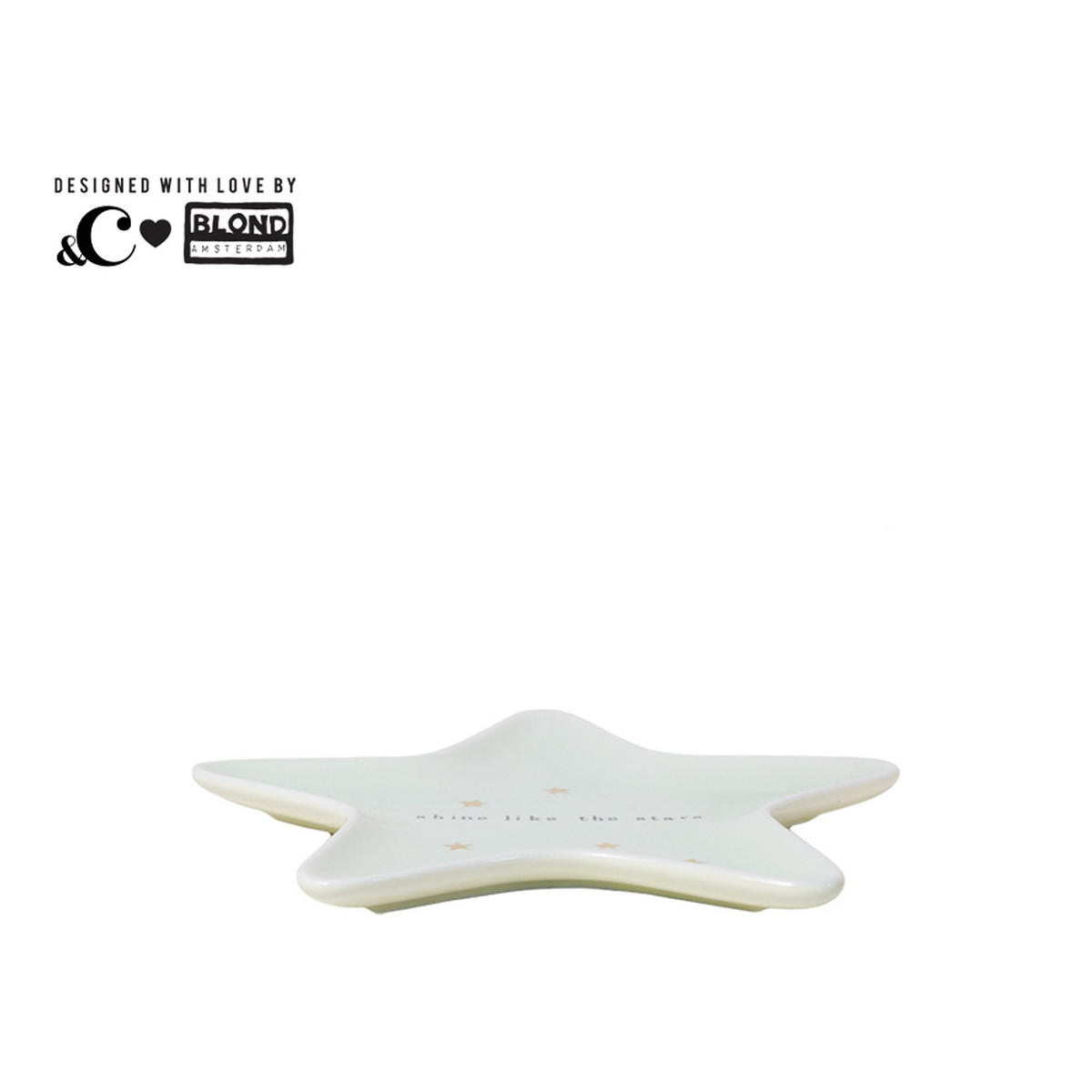 TELLER Leuchte wie die Sterne in Grün - 15cm - Grün, Keramik (0.1/0.1/0.1cm) - Blond Amsterdam