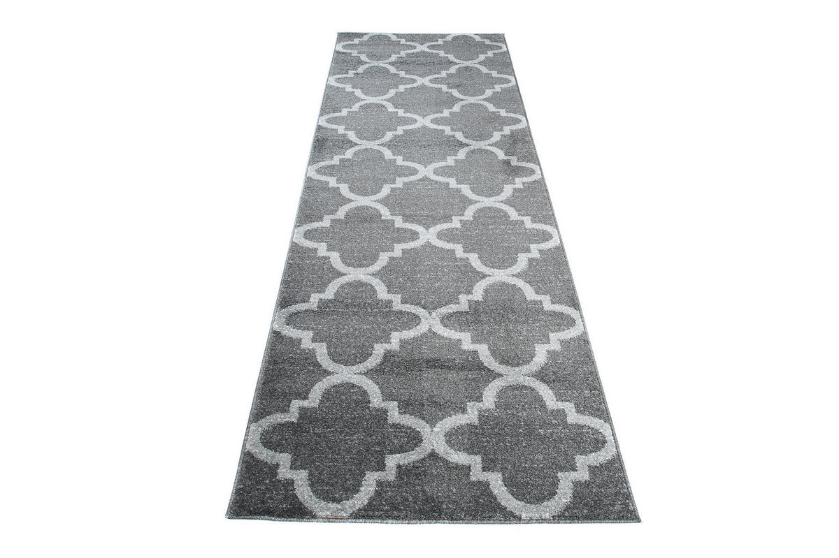 TEPPICHLÄUFER SARI dunkelgrau orientalisch 70/500 cm - Dunkelgrau, Textil (70/500cm) - Tapiso