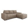 ECKSOFA Pavo - Beige, Holz/Textil (255/180cm) - Sofnet