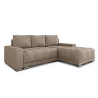 ECKSOFA Pavo - Beige, Holz/Textil (255/180cm) - Sofnet