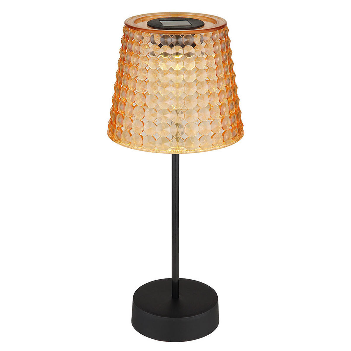 LED AUSSENLEUCHTE Kristalloptik Schwarz 2er Set - Schwarz, Kunststoff (12.5/12.5/29cm) - Globo Lighting