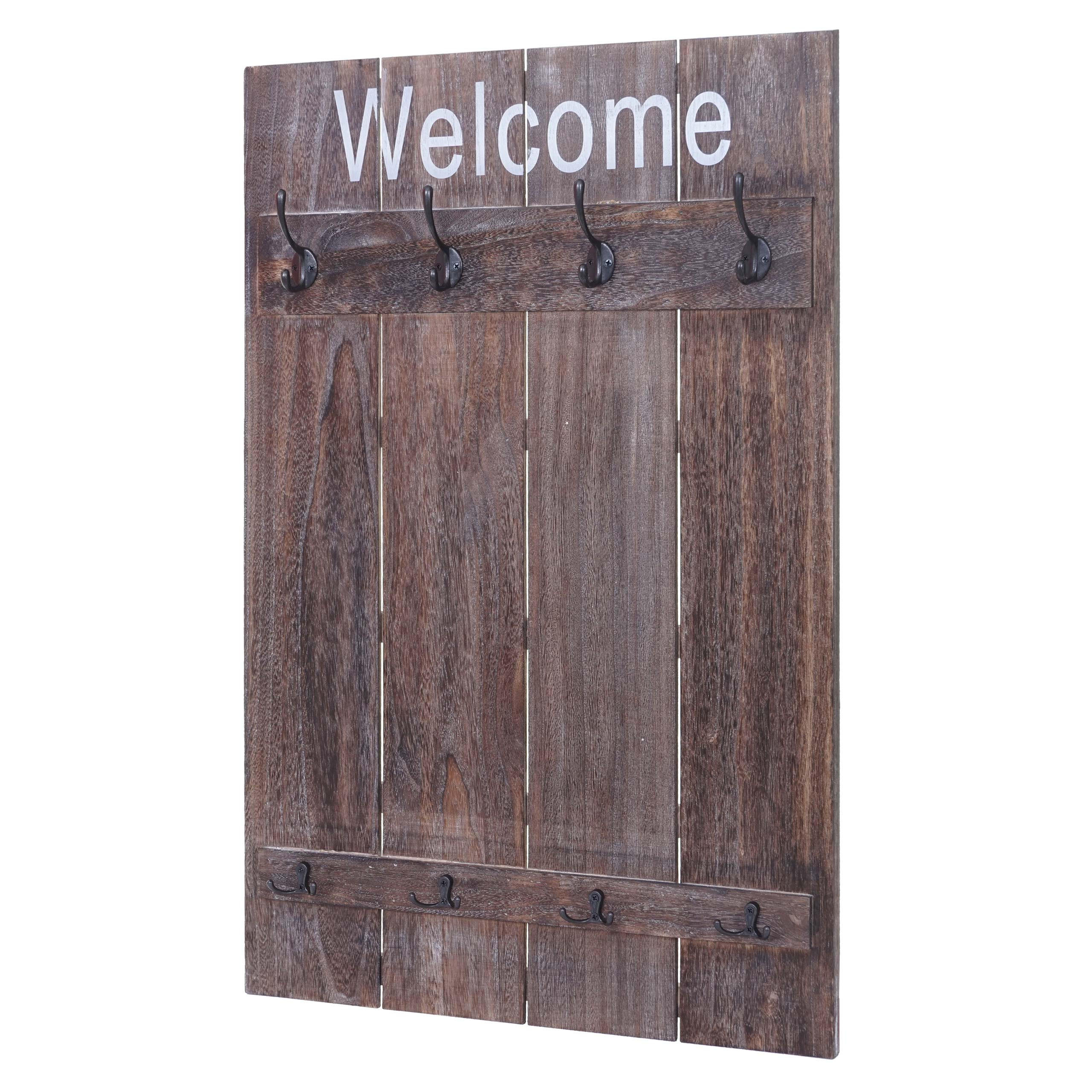 MCW NÁSTĚNNÁ SKŘÍŇ WELCOME SHABBY Hnědá