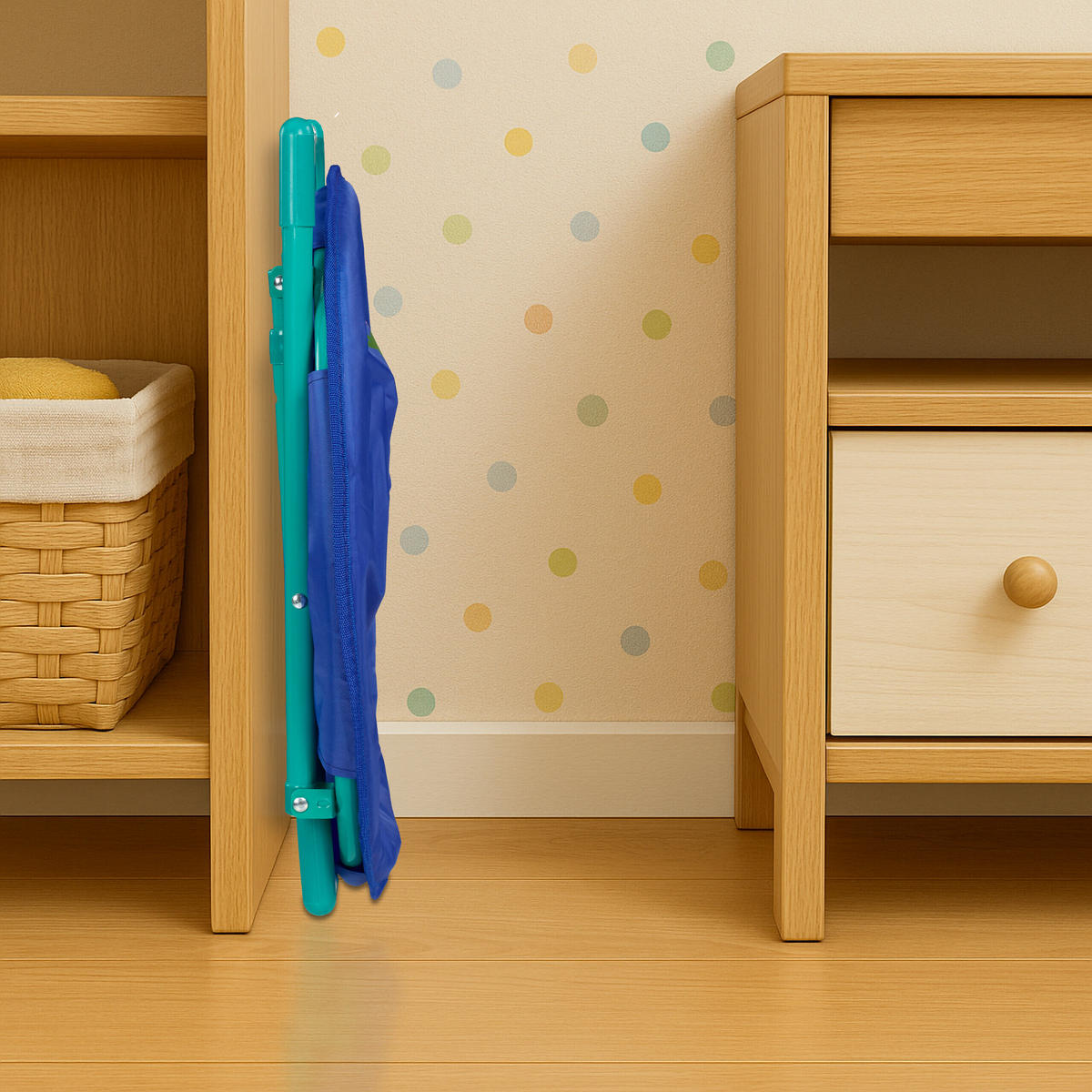 KINDERSESSEL Mehrfarbig klappbar Dino - Blau, Kunststoff/Textil (50/47/48cm) - Relaxdays