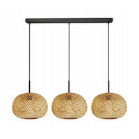 PENDELLEUCHTE BOHO - Beige, Holz/Metall (28/105/100cm) - kiki design