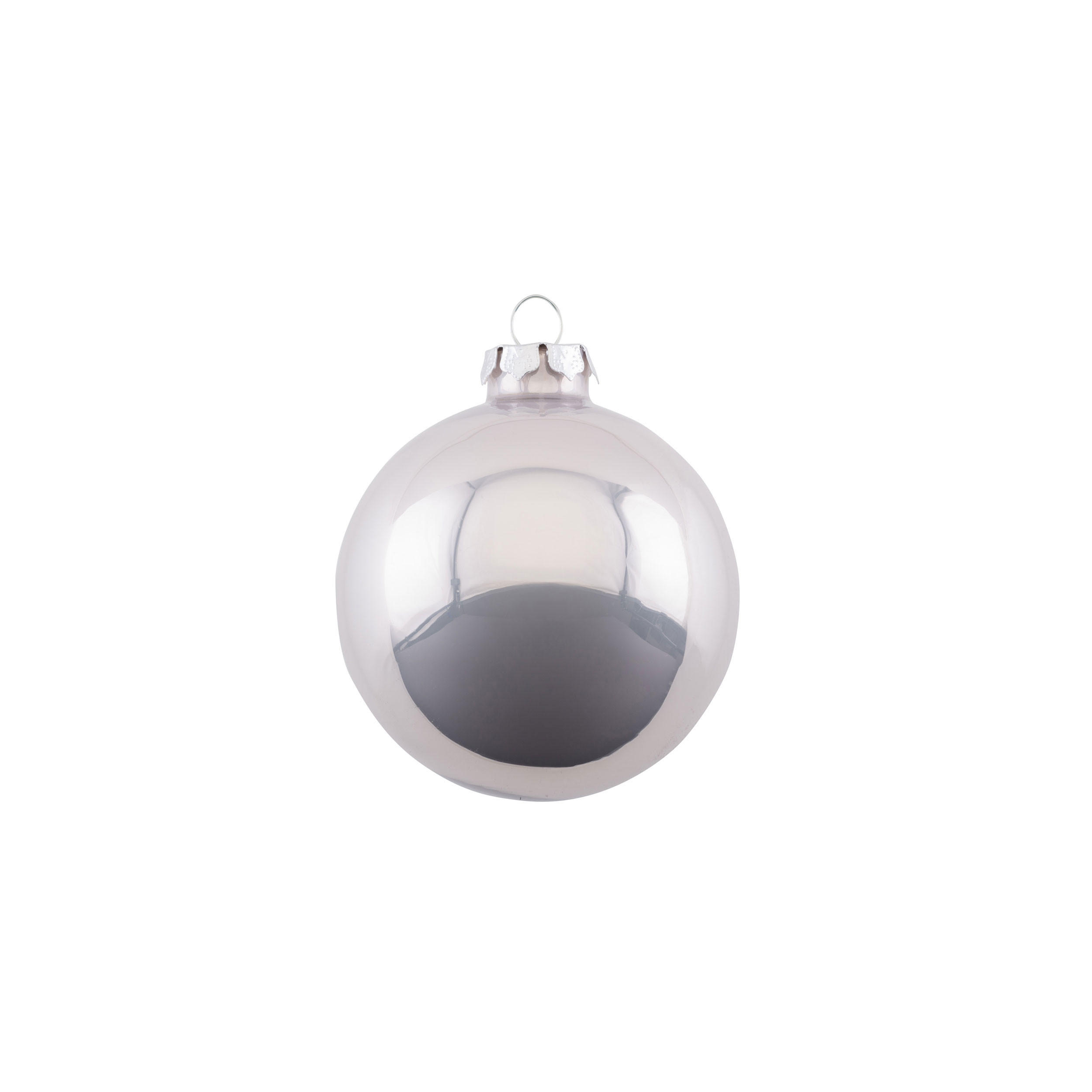 CHRISTBAUMKUGEL Opal, Glas, Grau, Ø 6 cm - Grau, Glas (6/1/6cm) - Gift Company