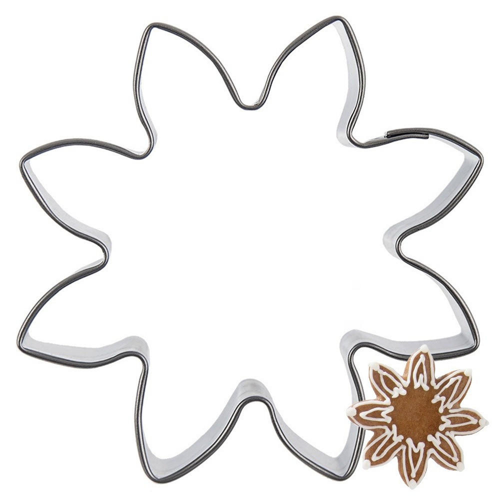 AUSSTECHFORM Blume 6 cm Silber - Silberfarben, Metall (6/1.5/6cm) - Orion 
