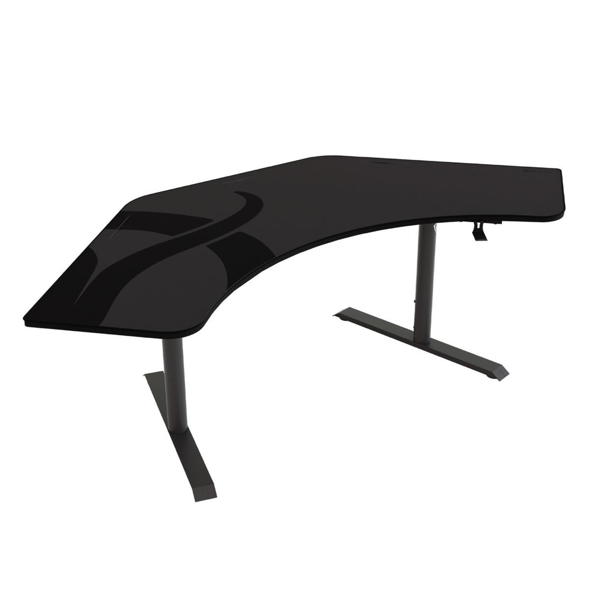 GAMINGTISCH Arena Angelo 225/71/71-81 cm Gunmetal - Dunkelgrau, Metall (71/225/71cm) - Arozzi