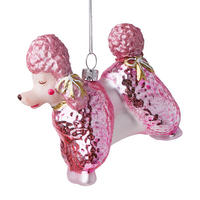 BAUMANHÄNGER Hang On Pudeldame - Rosa, Glas (4.5/10/12cm) - Butlers