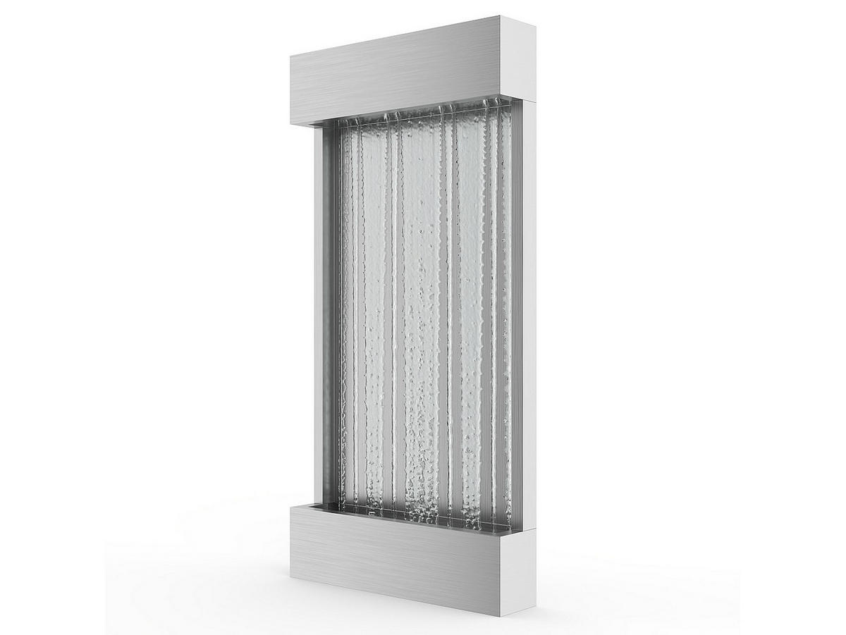 GARTENBRUNNEN - 56.5 cm x 13 cm - Metall - Silberfarben SOLINA - Silberfarben, Metall (13/56.5/122cm) - Vente-Unique