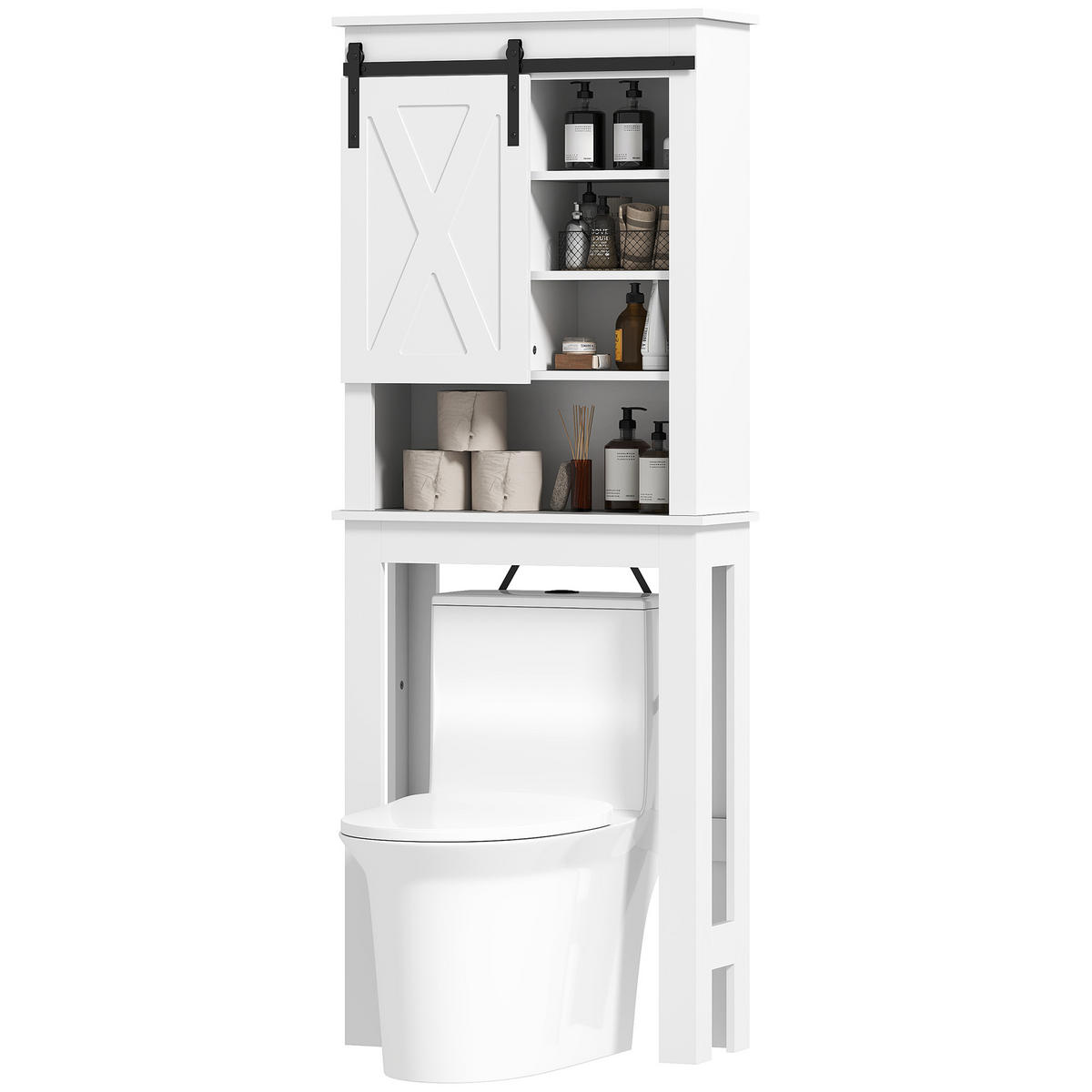 HÄNGESCHRANK Weiß 1 Stück - Weiß, Kunststoff (67/172/25cm) - GiPP