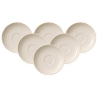 FRÜHSTÜCKSUNTERTASSEN For Me weiß ø 17,4 cm 6er Set - Weiß, Keramik (17.4cm) - Villeroy & Boch