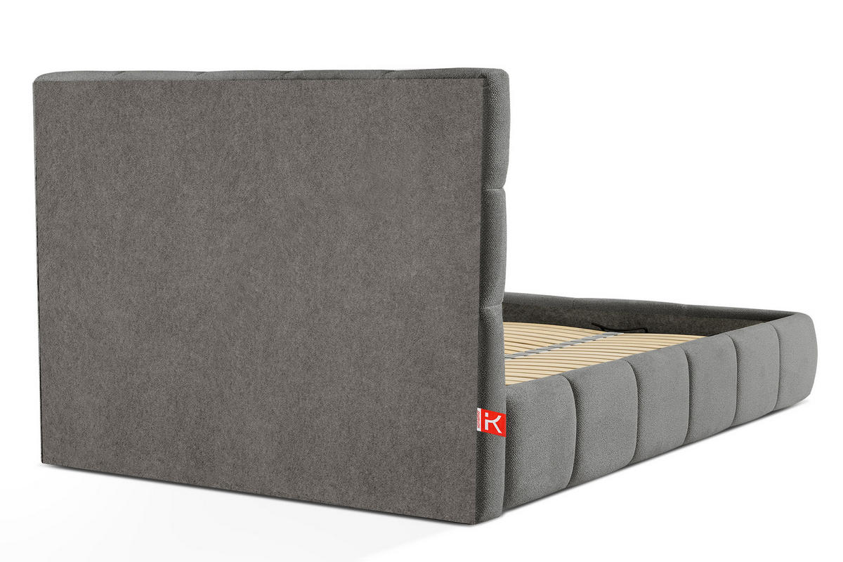 POLSTERBETT ALTOS Bouclé, dunkelgrau - Dunkelgrau, Holz/Holzwerkstoff (160/200cm) - KONSIMO®