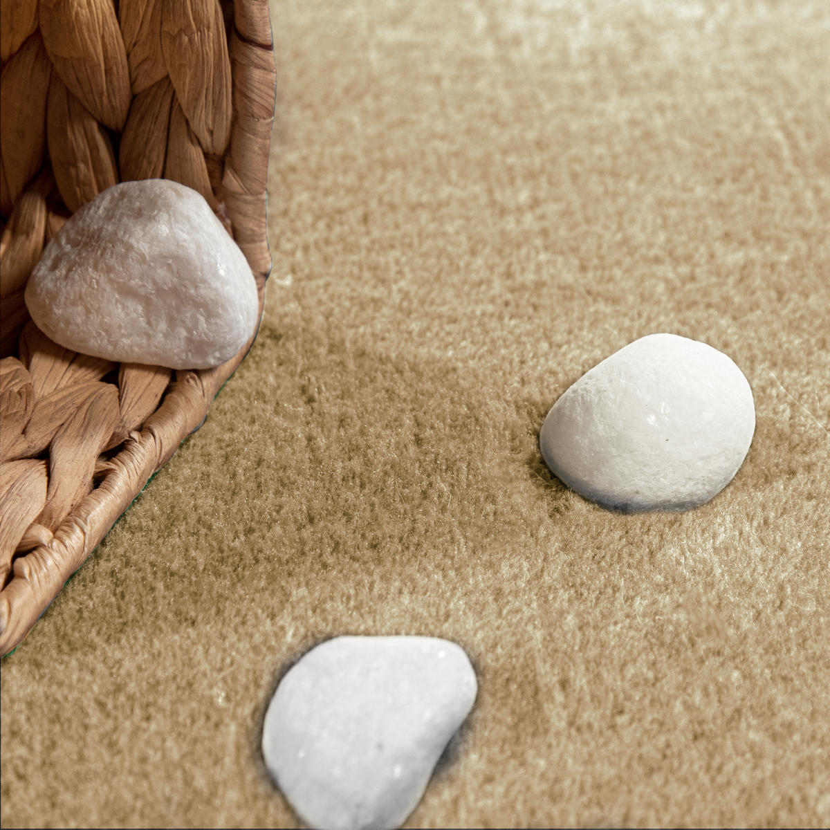 KURZFLORTEPPICH 80/80 cm Cadiz 630 - Beige, Textil (80/80cm) - Paco Home