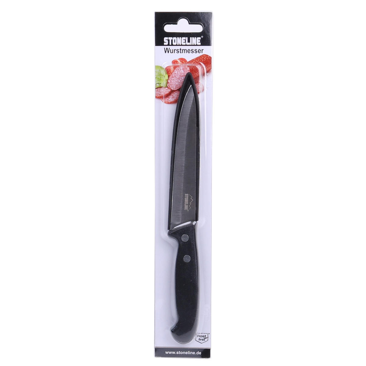 WURSTMESSER - Schwarz, Metall (22.7cm) - Stoneline