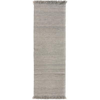 WOLLTEPPICH-LÄUFER Lars Hellgrau 70x200 cm - Hellgrau, Textil (70/200cm) - benuta Pure
