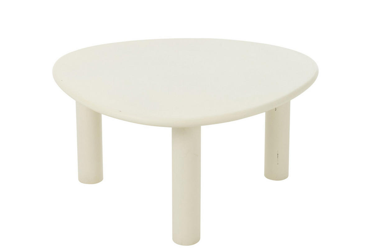TISCH BALI – Holz – Weiß - M - Weiß, Holz (75/66/38cm) - J-Line