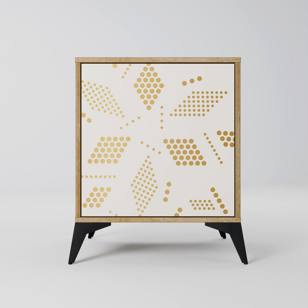 SIDEBOARD SPOTTED DAZE, Eichefarben, 57,5x42x57,5 cm, Ohne Füße - Eichefarben/Multicolor, Holzwerkstoff (57.5/57.5/42cm) - SpaceRebels
