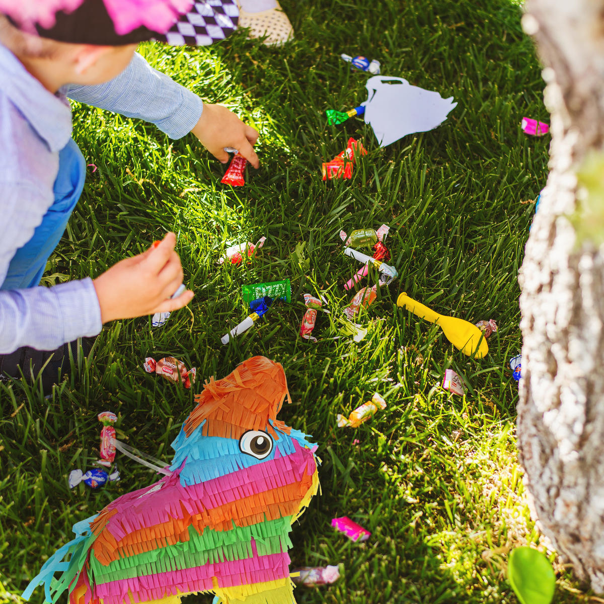 PINATA - Multicolor, Papier/Wellpappe (25/27.5/7cm) - Relaxdays