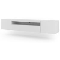 TV LOWBOARD Weiß 200/42/37 - Weiß, Holzwerkstoff (200/42/37cm) - RAUMHIRSCH FURNITURE