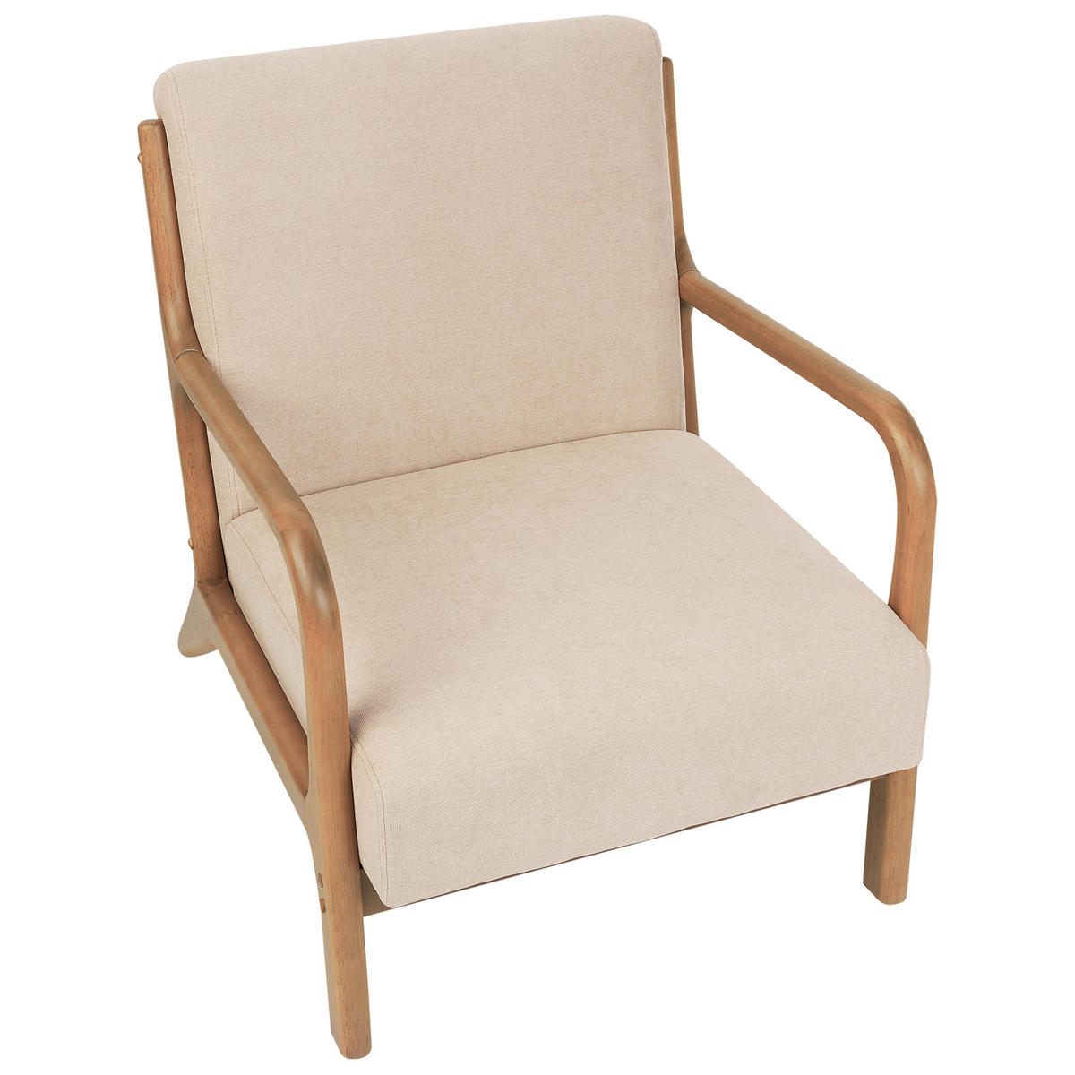 SESSEL Beige Skovde - Hellbraun/Beige, Textil (65/78/80cm) - Beliani