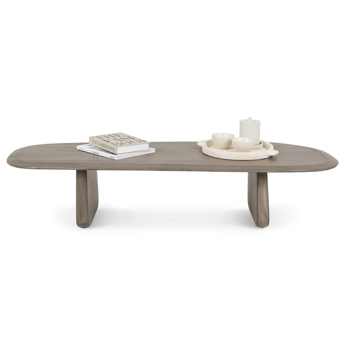 COUCHTISCH HERMO grau - Grau, Holz (53/135/28cm) - IDIMEX