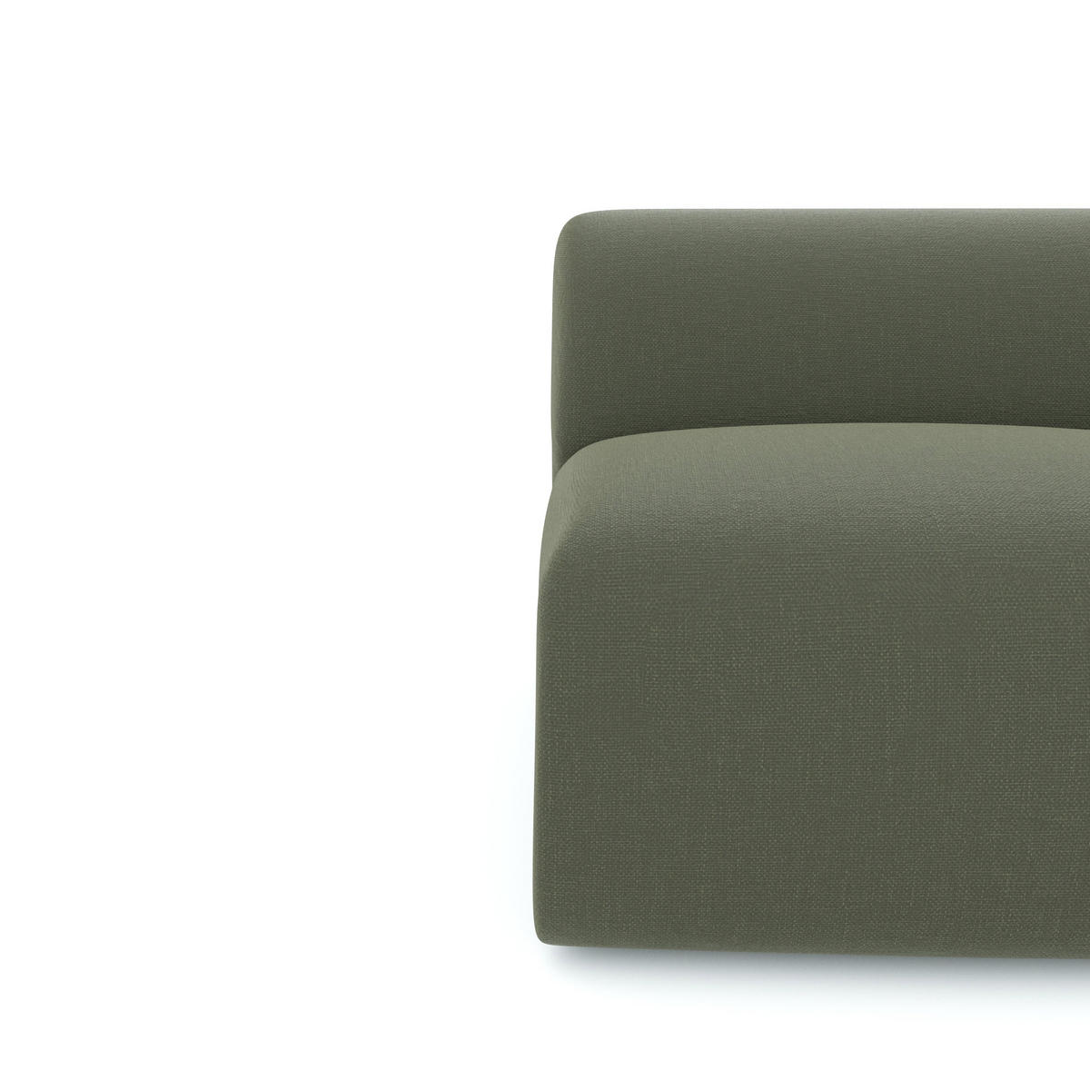 SESSEL ohne Armlehnen Tissu tramé Olivgrün 75cm - Olivgrün/Grün, Textil (75/67/97cm) - Sia Home