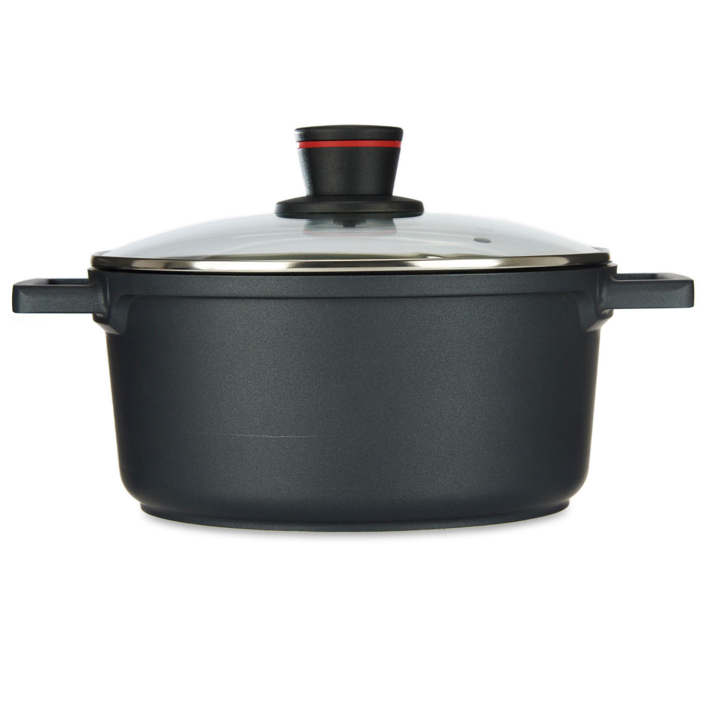 TOPF Molten Ø 25 cm mit Deckel - Schwarz, Metall (32.5cm) - Kinvara