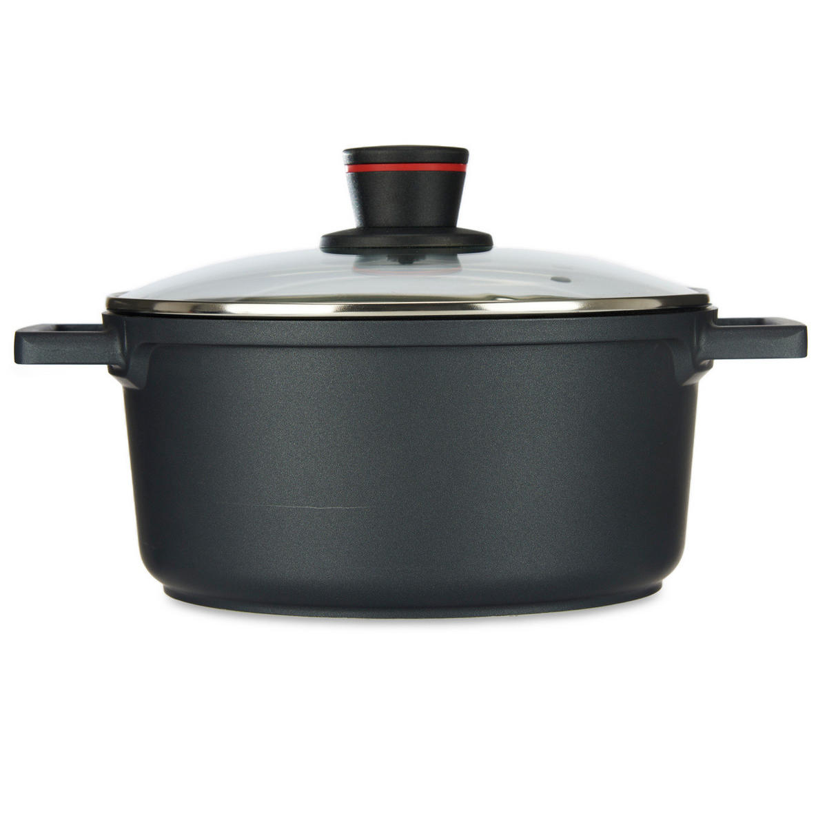 TOPF Molten Ø 25 cm mit Deckel - Schwarz, Metall (32.5cm) - Kinvara