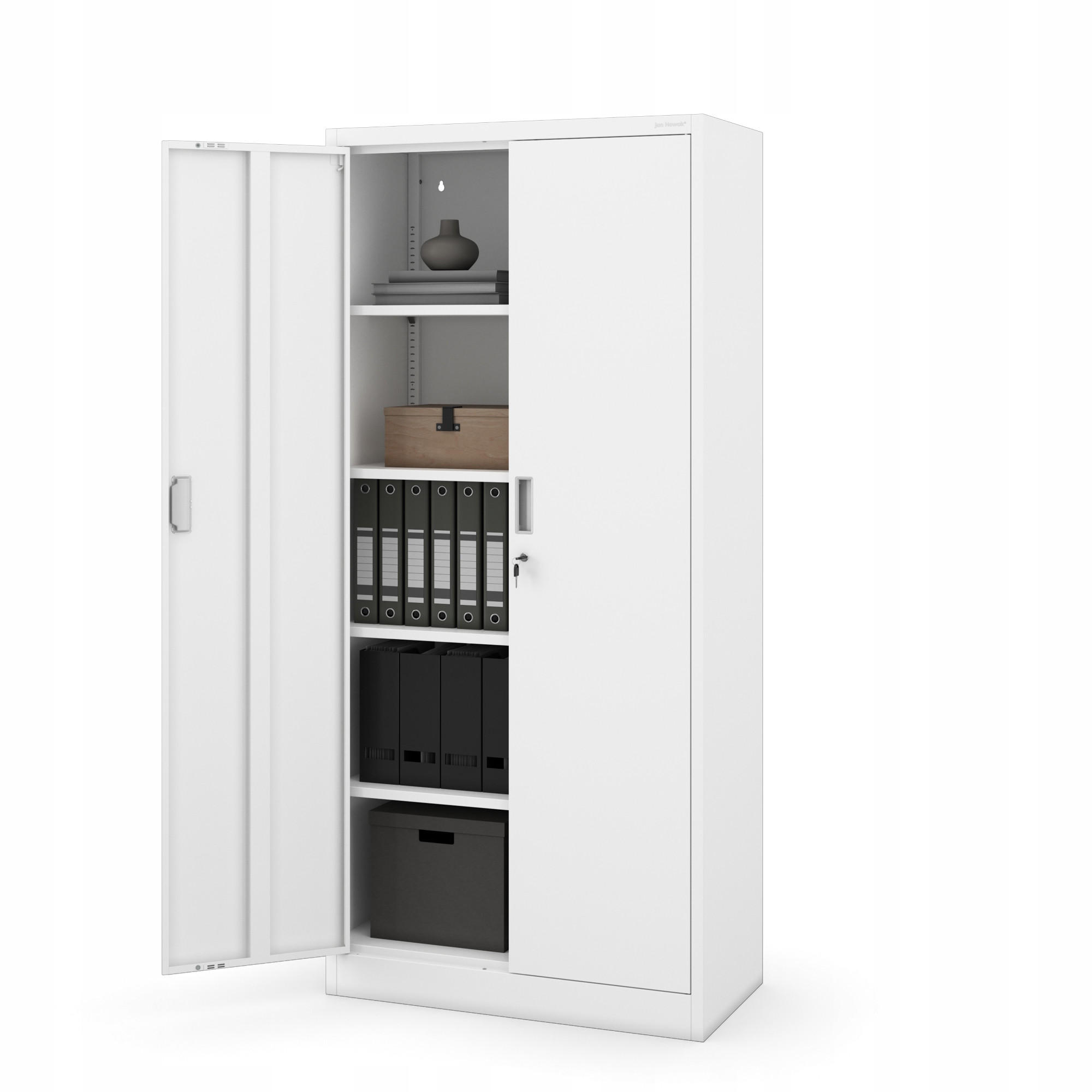 Jan Nowak Aktenschrank Weiß 80x175x40 cm