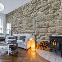 SELBSTKLEBENDE FOTOTAPETE 490/280 cm - Beige/Grau, Kunststoff/Textil (490/1cm) - KUNSTLOFT