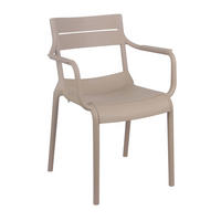 GARTENSTUHL, Elfenbeinfarbe - Creme, Kunststoff (55/59cm) - Oviala
